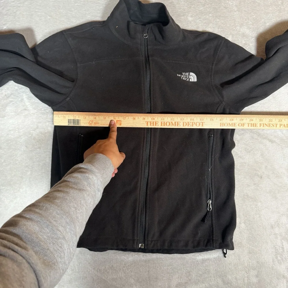 The North Face Mens WindWall Softshell Jacket Black Full Zip Size Small Fleece